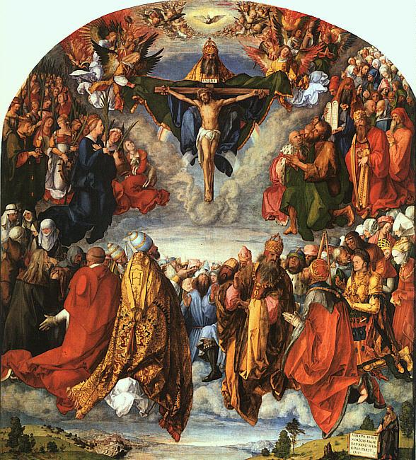 Albrecht Durer Adoration of the Trinity